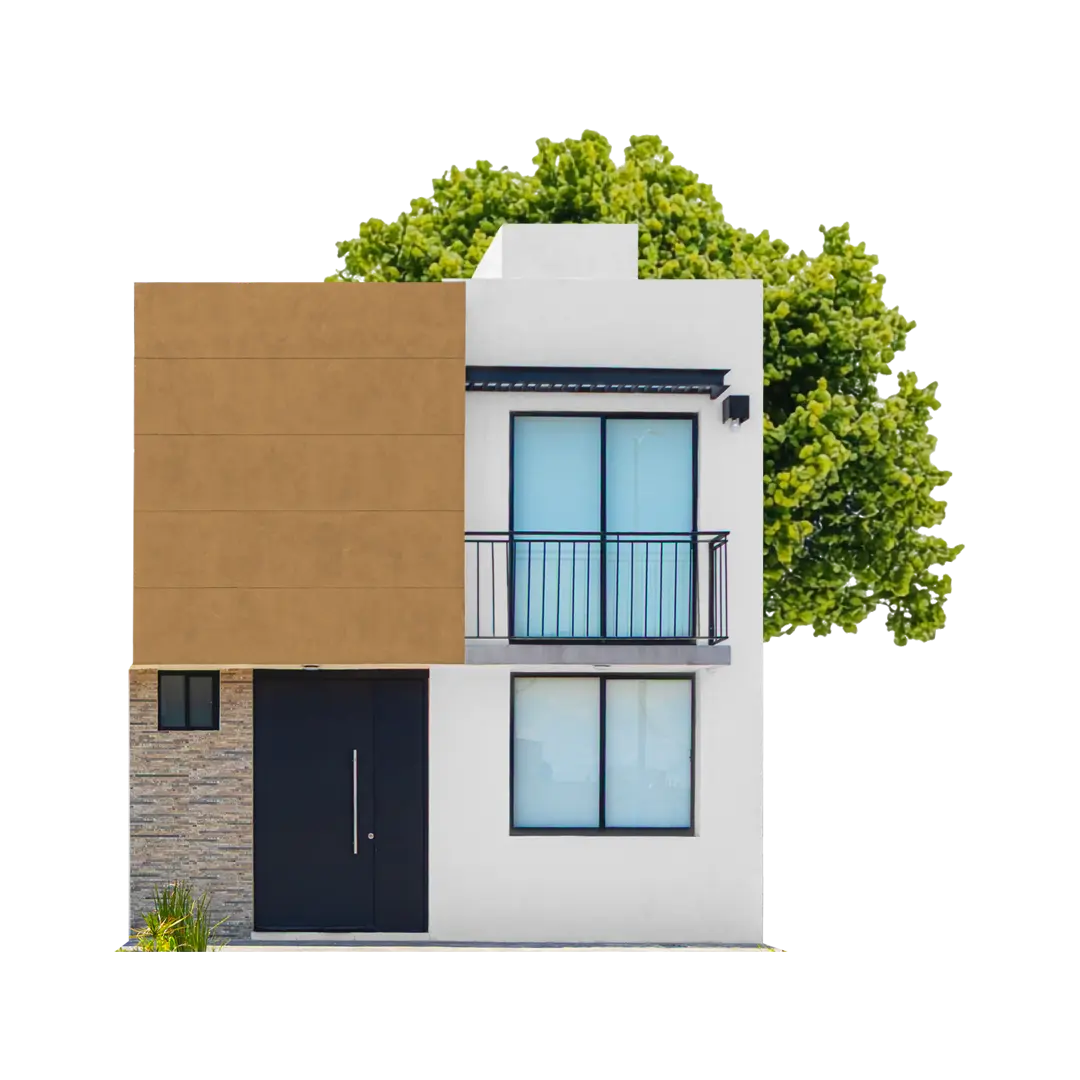 Fachada de casa Modelo Berlín en en Villa Diamante, Salamanca desde $2,147,000 MXN